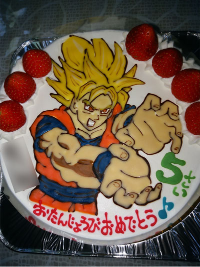スーパーサイヤ人悟空のケーキ