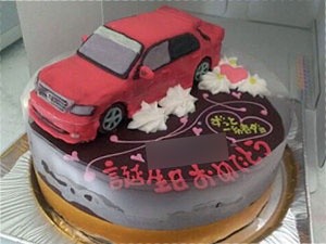 車立体ケーキ