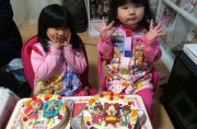 プリキュアと妖怪ウォッチのケーキ