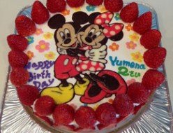 ミッキーとミニーのケーキ