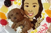 似顔絵とペットのケーキ