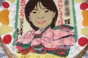 お姫様になった似顔絵ケーキ