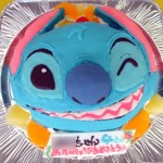 スティッチ顔ケーキ