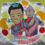 似顔絵とウルトラマンケーキ