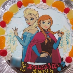 アナと雪の女王ケーキ