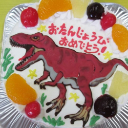 ティラノサウルス恐竜ケーキ