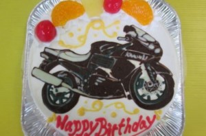 バイクイラストケーキ