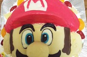 マリオ顔ケーキ