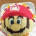 マリオ顔ケーキ