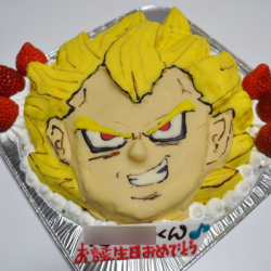 ドラゴンボール、ベジータ顔ケーキ