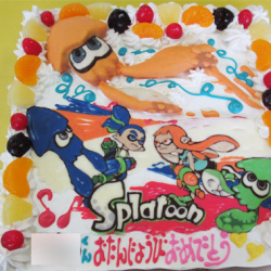 スプラトゥーンケーキ