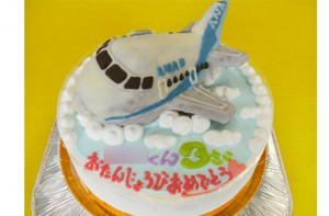 ＡＮＡ飛行機立体ケーキ