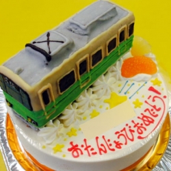 江ノ島電鉄1000形旧塗装電車ケーキ