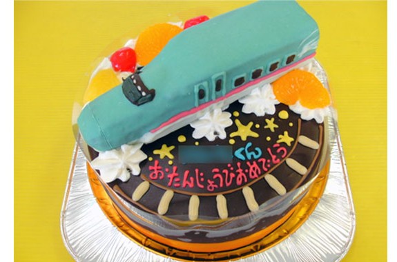 新幹線はやぶさケーキ ｵﾘｼﾞﾅﾙｹｰｷ おぐに 電車 車 ｷｬﾗｸﾀｰ 似顔絵ｹｰｷ宅配通販