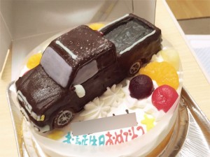 タンドラ車立体ケーキ