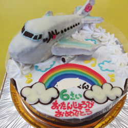 ＪＡＬ飛行機ケーキ