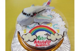 ＪＡＬ飛行機ケーキ