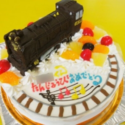 SL蒸気機関車立体ケーキ