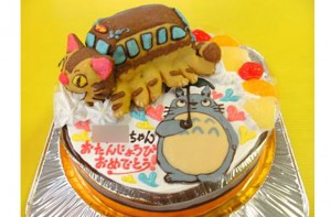 トトロとネコバス立体ケーキ