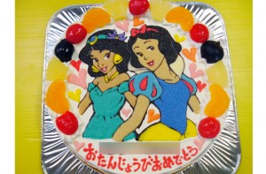 白雪姫とジャスミンのケーキ
