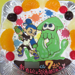 スプラトゥーンケーキ