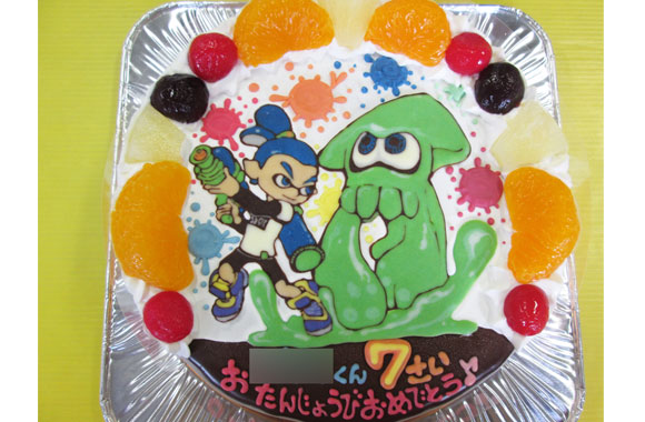 スプラトゥーンケーキ