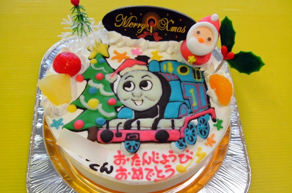 トーマスのクリスマスケーキ ｵﾘｼﾞﾅﾙｹｰｷ おぐに 電車 車 ｷｬﾗｸﾀｰ 似顔絵ｹｰｷ宅配通販