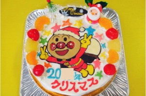 アンパンマンのクリスマスケーキ