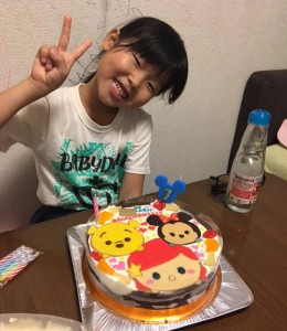 ツムツムのバースデーケーキ
