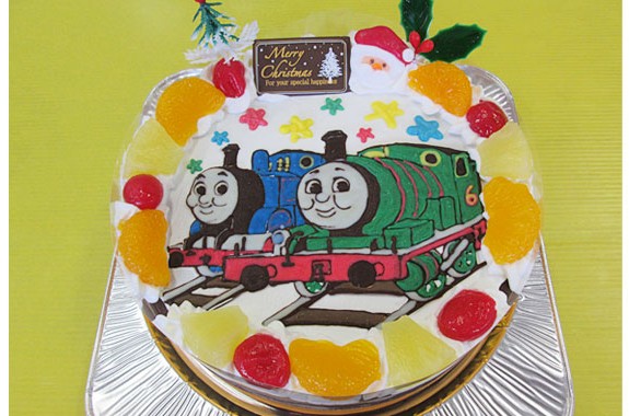 トーマスとパーシーケーキ ｵﾘｼﾞﾅﾙｹｰｷ おぐに 電車 車 ｷｬﾗｸﾀｰ 似顔絵ｹｰｷ宅配通販