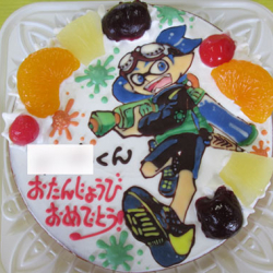 スプラトゥーンケーキ