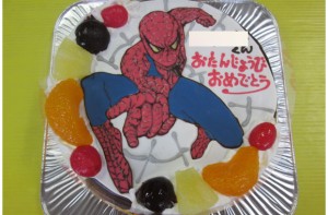 スパイダーマンケーキ