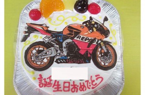 バイクイラストケーキ