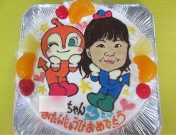 ドキンチャンとコキンちゃんイラストケーキ