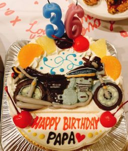 バイク立体ケーキ