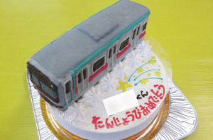 東急田園都市線電車立体ケーキ