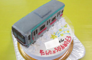 東急田園都市線の立体ケーキ