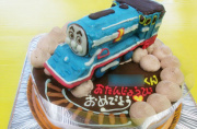 流線形きかんしゃトーマス立体ケーキ