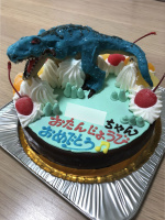 ティラノサウルス立体ケーキ