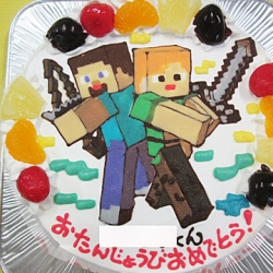 Minecraft (マインクラフト) ケーキ
