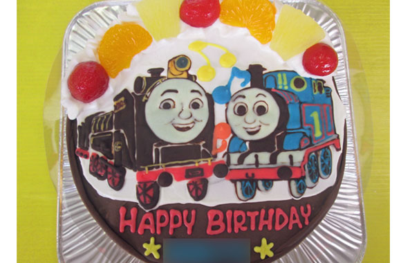 トーマスとヒロのイラストケーキ ｵﾘｼﾞﾅﾙｹｰｷ おぐに 電車 車 ｷｬﾗｸﾀｰ 似顔絵ｹｰｷ宅配通販
