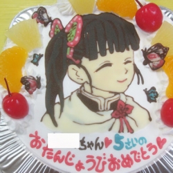 鬼滅の刃、栗花落カナヲちゃんケーキ