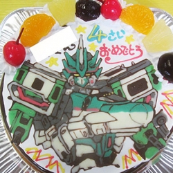新幹線こだま立体とシンカリオンこだまイラストケーキ ｵﾘｼﾞﾅﾙｹｰｷ おぐに 電車 車 ｷｬﾗｸﾀｰ 似顔絵ｹｰｷ宅配通販