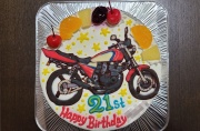 バイクイラストケーキ