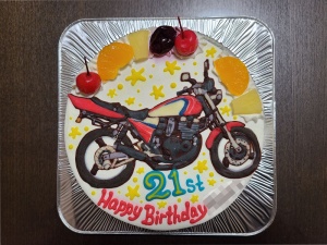 バイクイラストケーキ