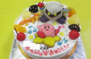 メタナイトとカービィーのケーキ