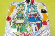 プリキュアのキュアオアシスとキュアスカイケーキ