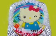 キティイラストケーキ