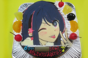 押しの子アイちゃんイラストケーキ