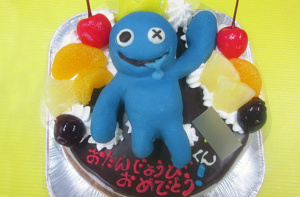 レインボーフレンズゲームキャラ立体のせケーキ